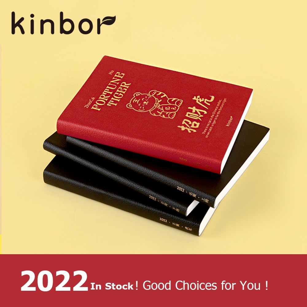 Kinbor Agenda 2022 A5 A6 Time Planner Notebook PU L..